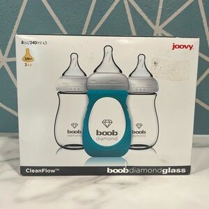 Joovy Boob Bottle Set - Diamond Glass
